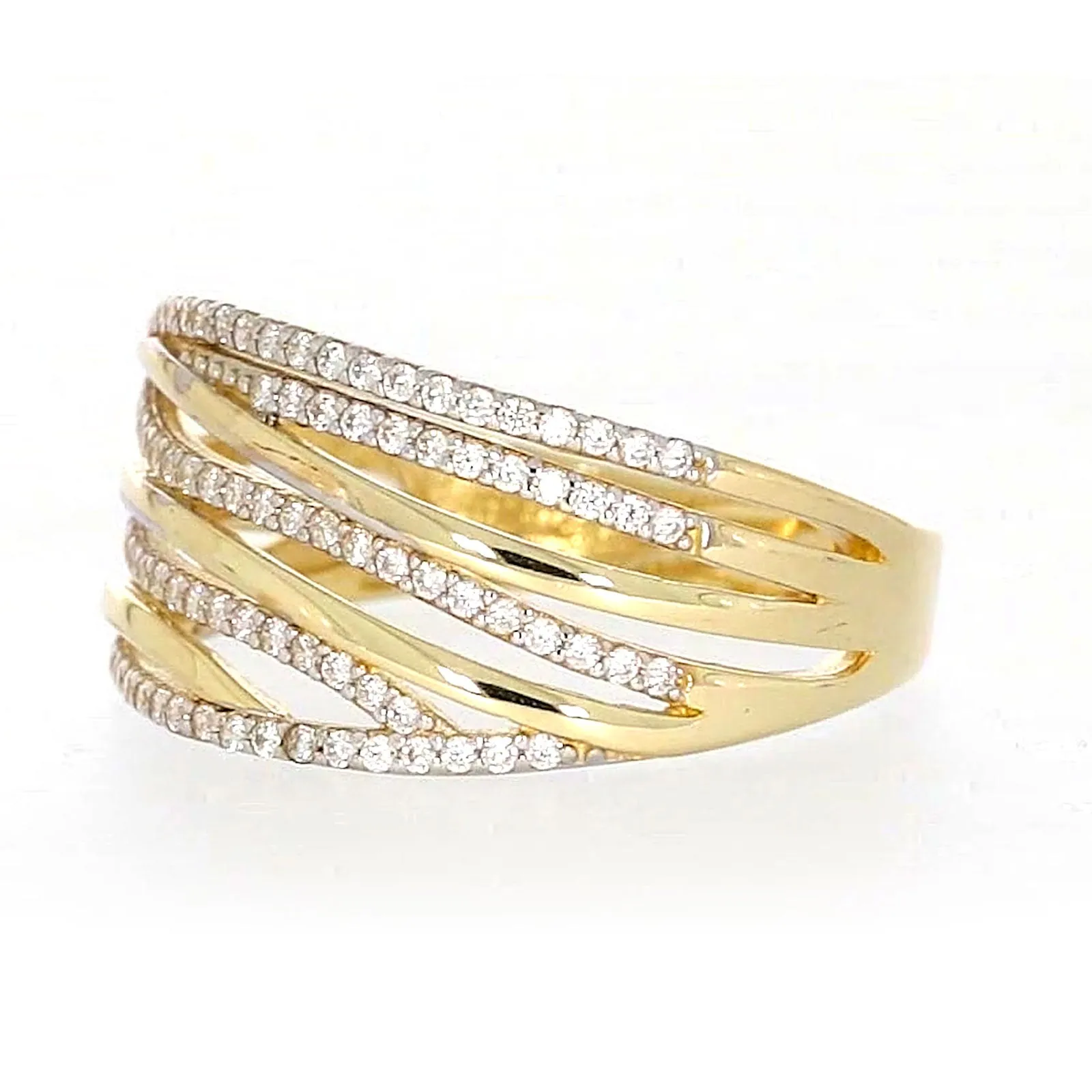 9ct Yellow Gold Cubic Zirconia Ring