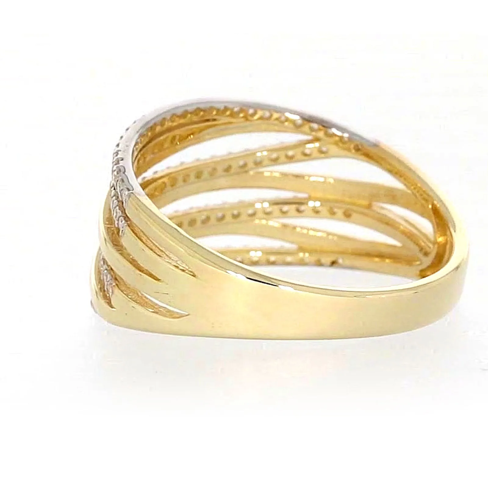 9ct Yellow Gold Cubic Zirconia Ring