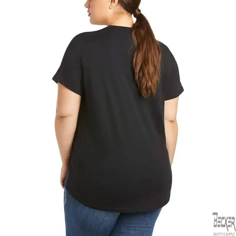 ARIAT - Women's - Rebar Cotton Strong Logo T-Shirt, Navy