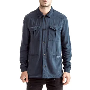 Arrow Shacket - Indigo