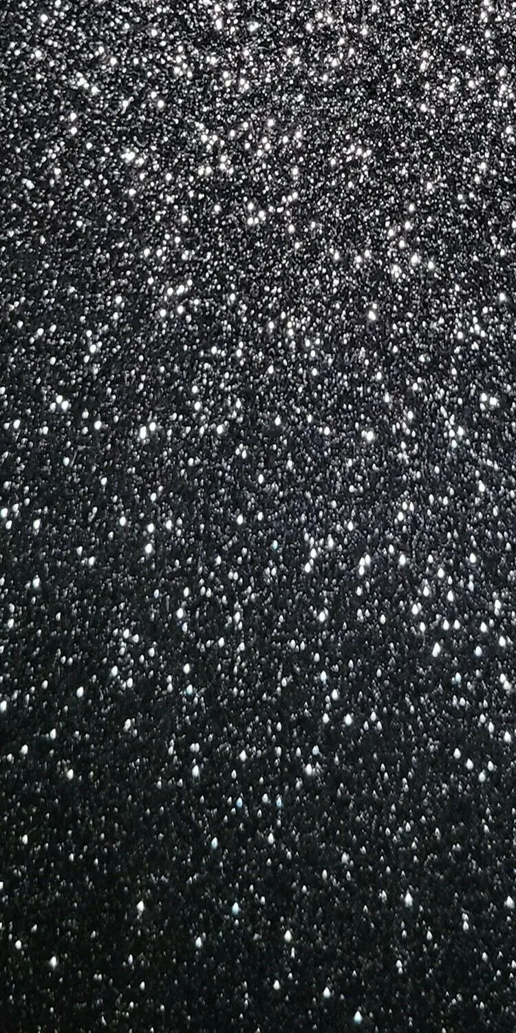 Black Glitter Acrylic Razor Scales (2pc) 3mmx1"x6" Jewelry Crafts
