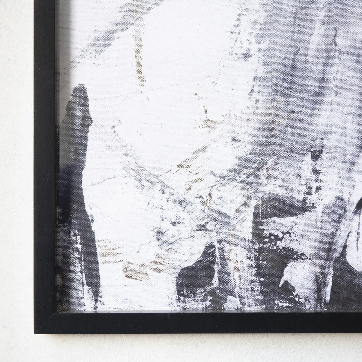Brockby Black Abstract Wall Art 80cm