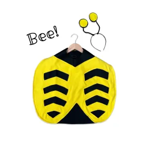 Bumble Bee Cape, Halloween Costume or Dress Up Cape