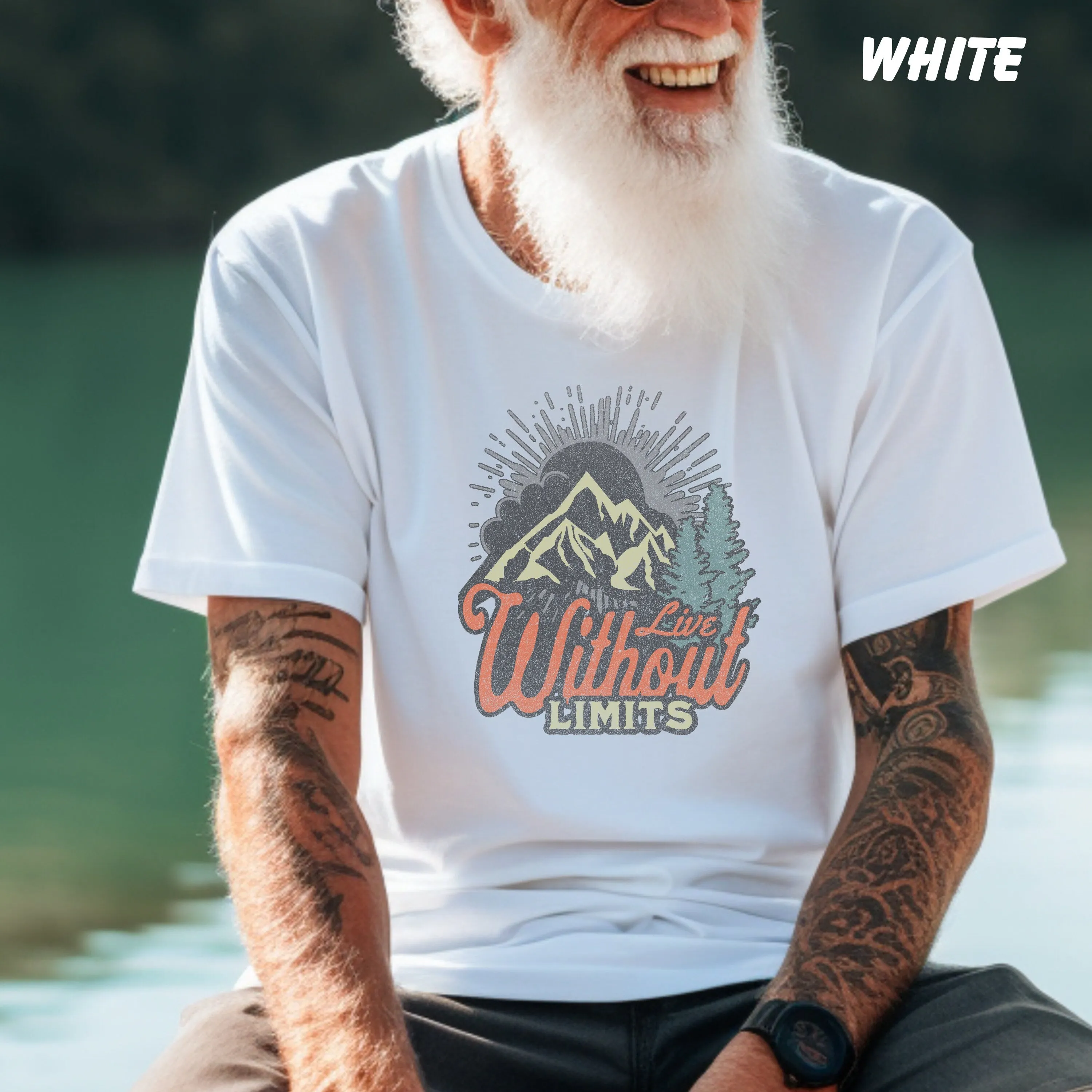 Camping Gift Shirt, Forest Themed Shirt, Tree Shirt, Adventure Is Calling, Sunset Themed Shirt, Wildlife Tee, Wilderness, Pine Tree