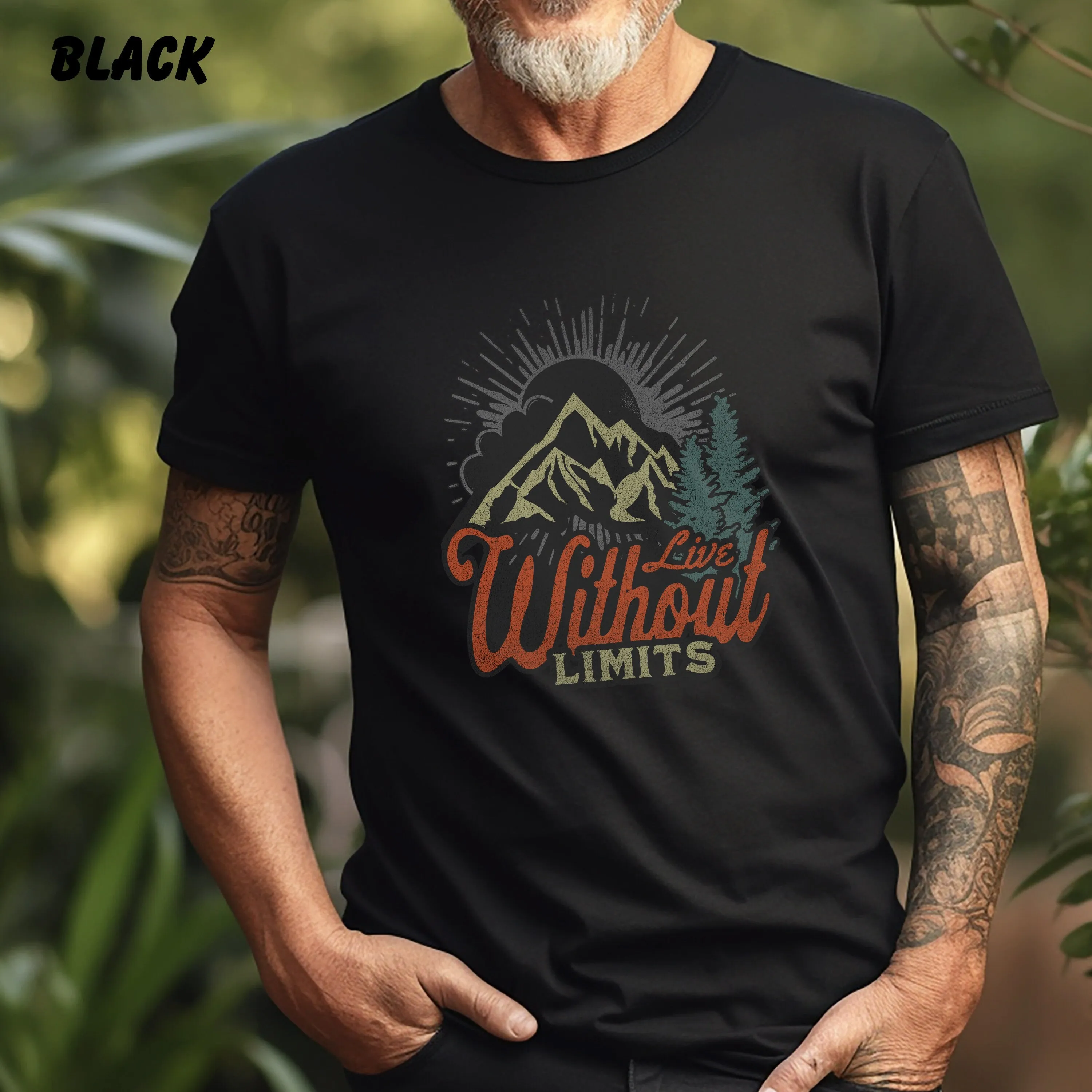 Camping Gift Shirt, Forest Themed Shirt, Tree Shirt, Adventure Is Calling, Sunset Themed Shirt, Wildlife Tee, Wilderness, Pine Tree