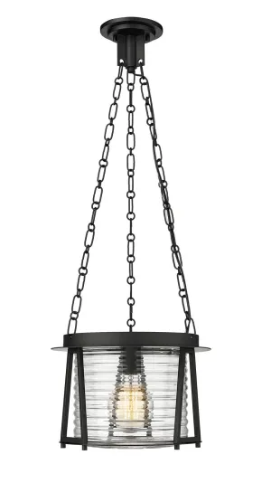 Cape Harbor Pendant One Light Pendant in Matte Black Cape Harbor Pendant One Light Pendant in Matte Black