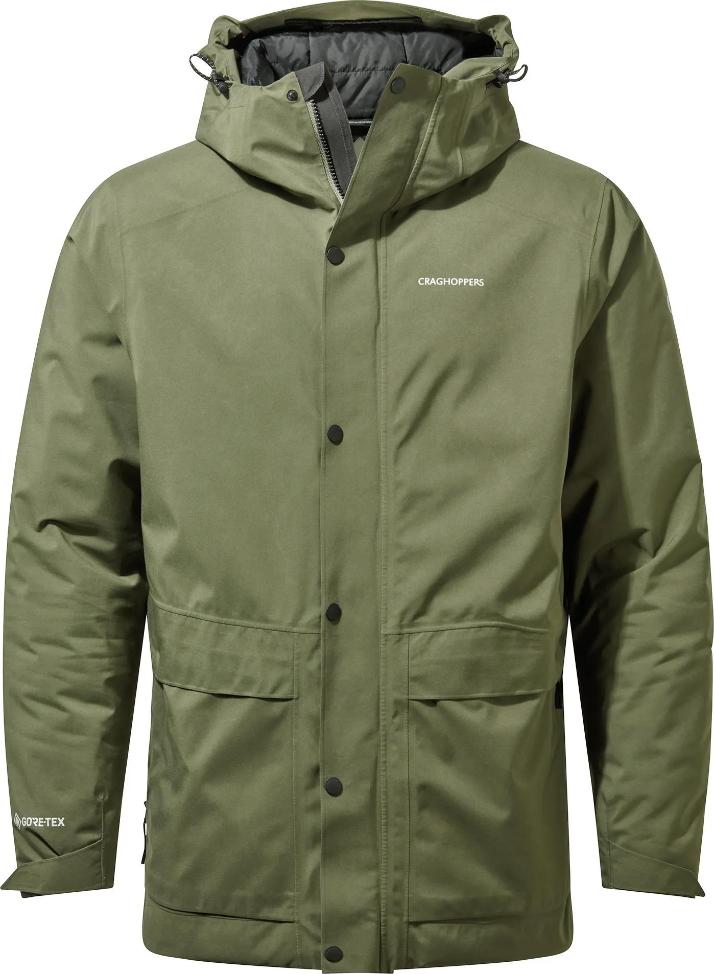 Craghoppers Men&#x27;s Talo Thermic Gore-Tex Parka Green | Buy Craghoppers Men&#x27;s Talo Thermic Gore-Tex Parka Green here | Outnorth
