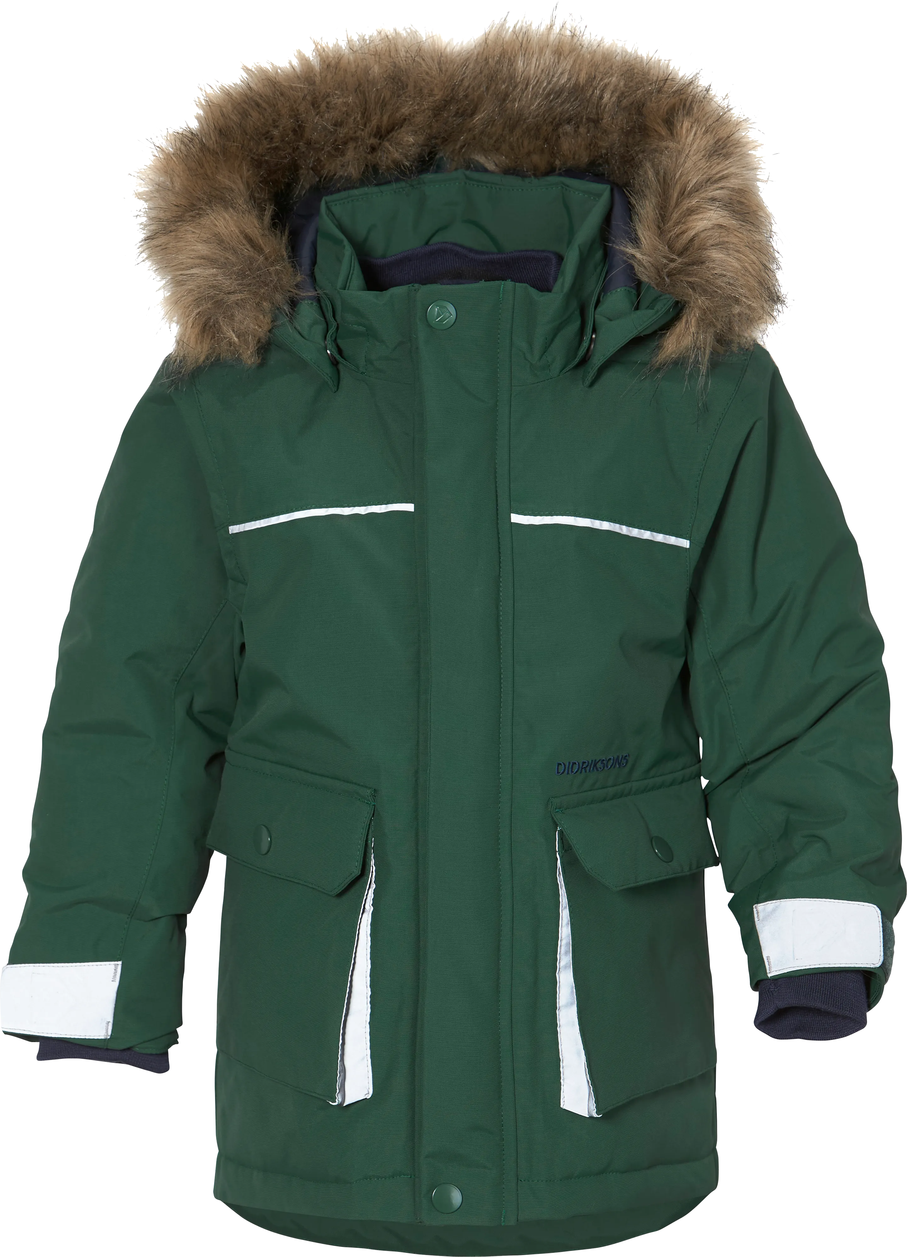 Didriksons Kids&#x27; Kure Parka 5 Evening Green | Buy Didriksons Kids&#x27; Kure Parka 5 Evening Green here | Outnorth