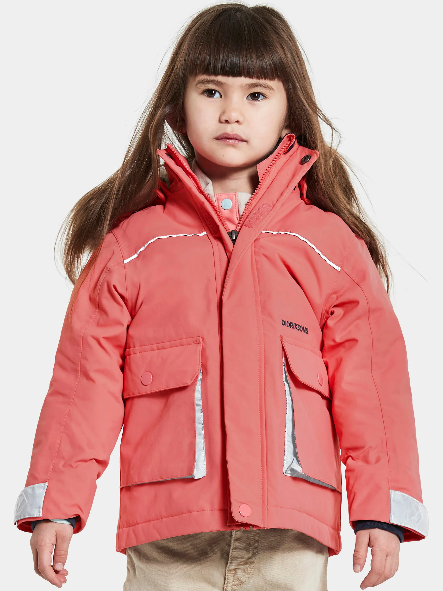 Didriksons Kids&#x27; Kure Parka 5 Peach Rose | Buy Didriksons Kids&#x27; Kure Parka 5 Peach Rose here | Outnorth