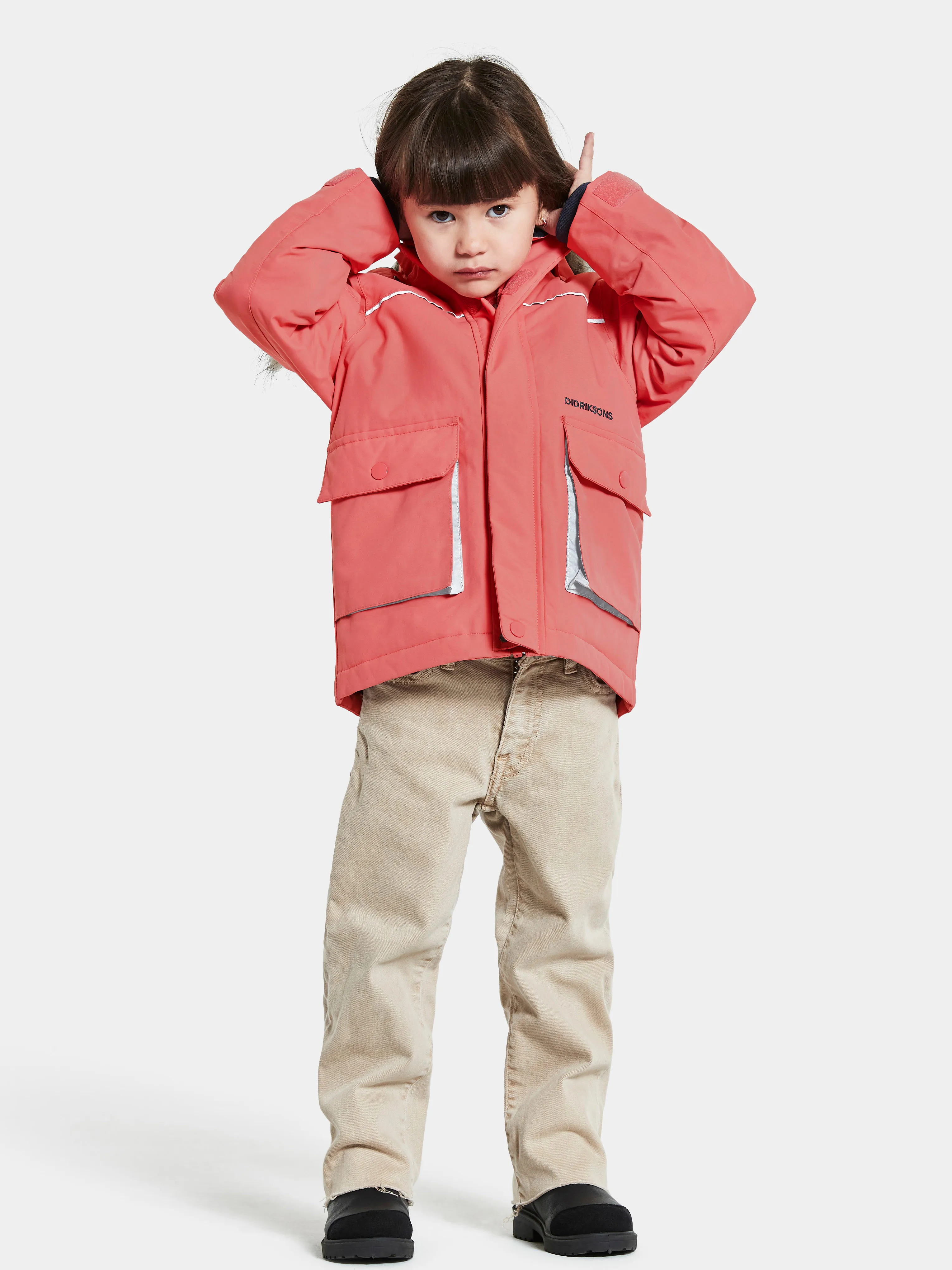 Didriksons Kids&#x27; Kure Parka 5 Peach Rose | Buy Didriksons Kids&#x27; Kure Parka 5 Peach Rose here | Outnorth