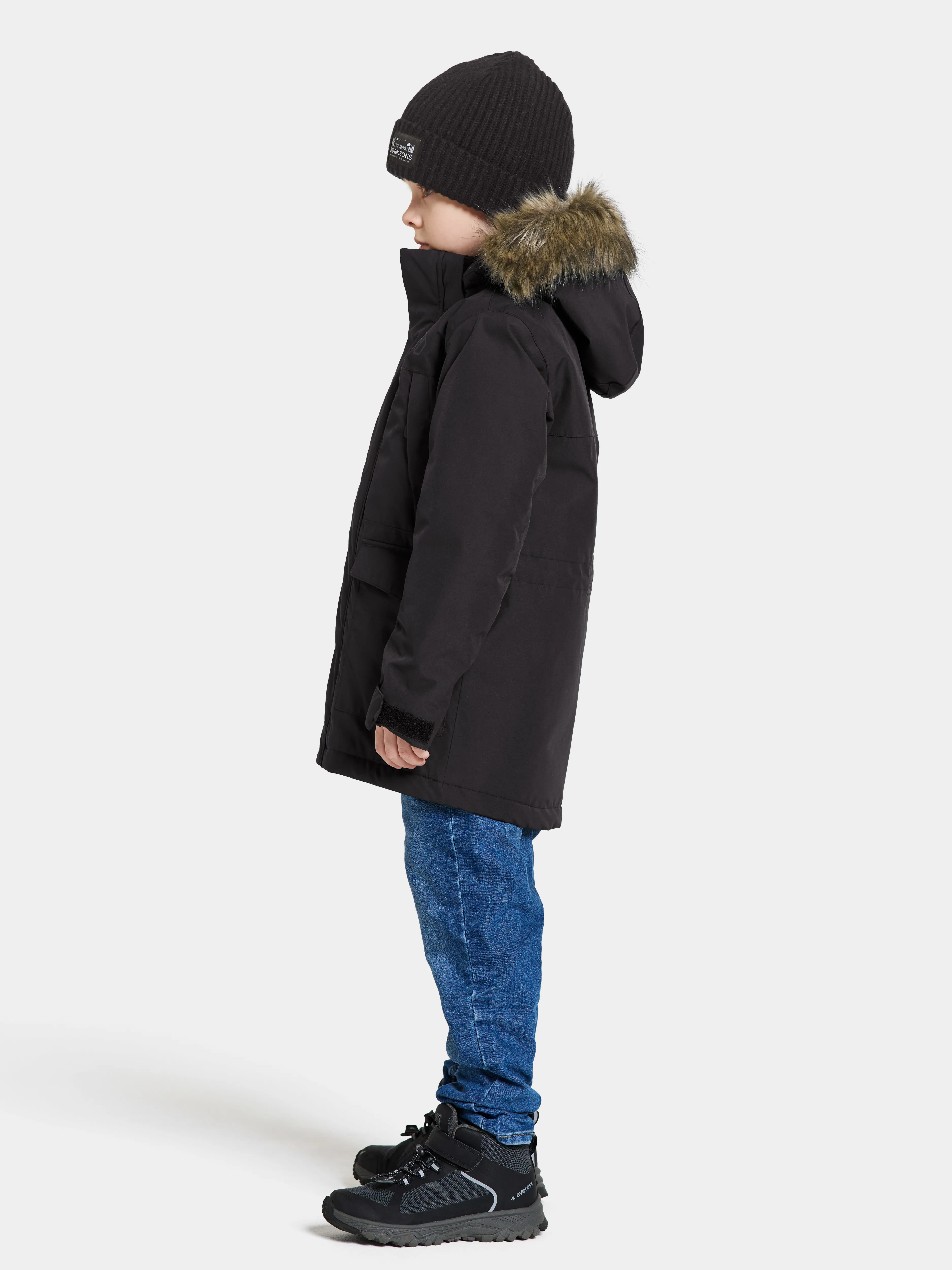 Didriksons Kids&#x27; Oxid Parka Black | Buy Didriksons Kids&#x27; Oxid Parka Black here | Outnorth