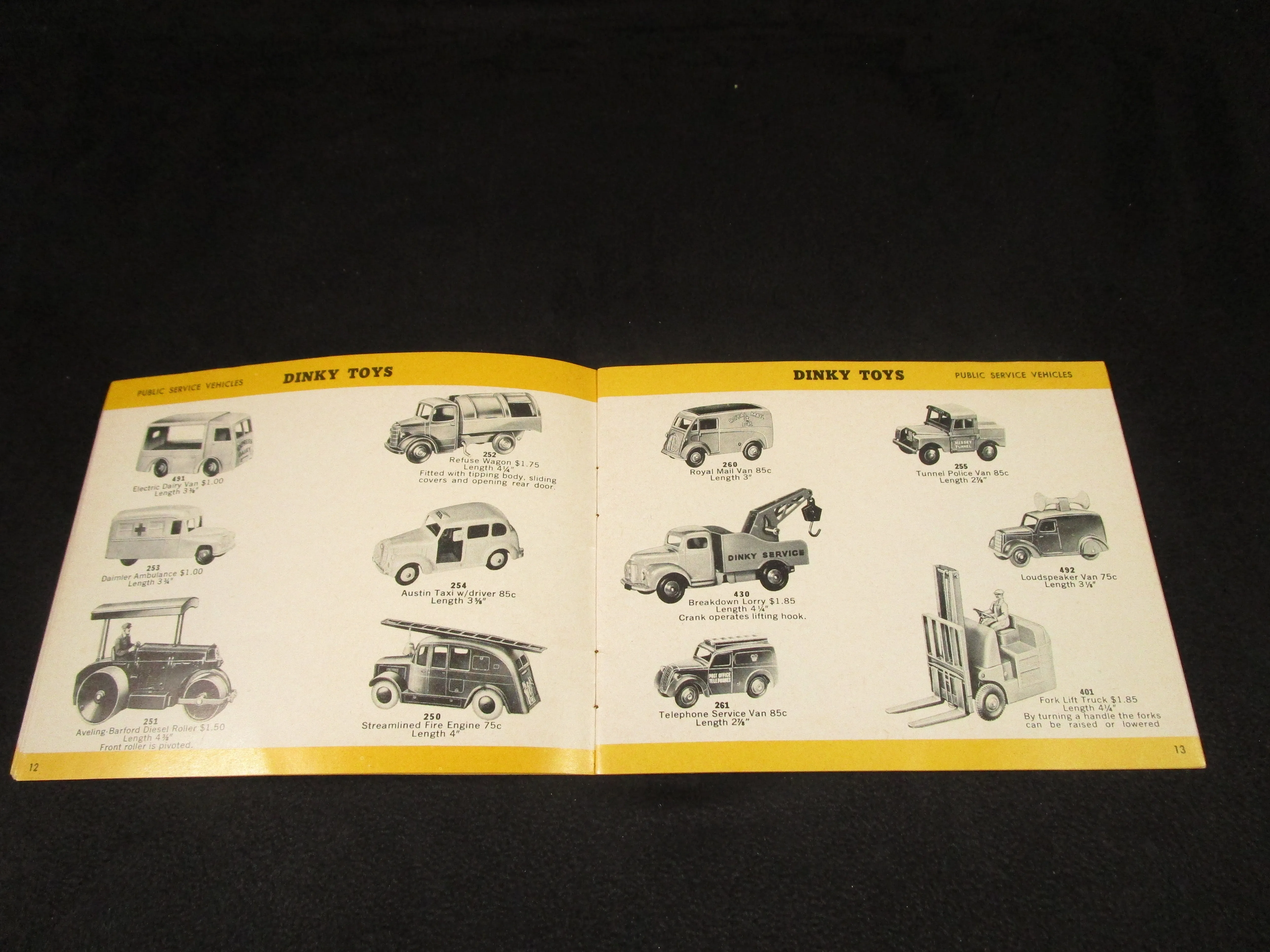 Dinky Toys 1957 Catalogue,  Very Near Mint! Very rare American catalogue.