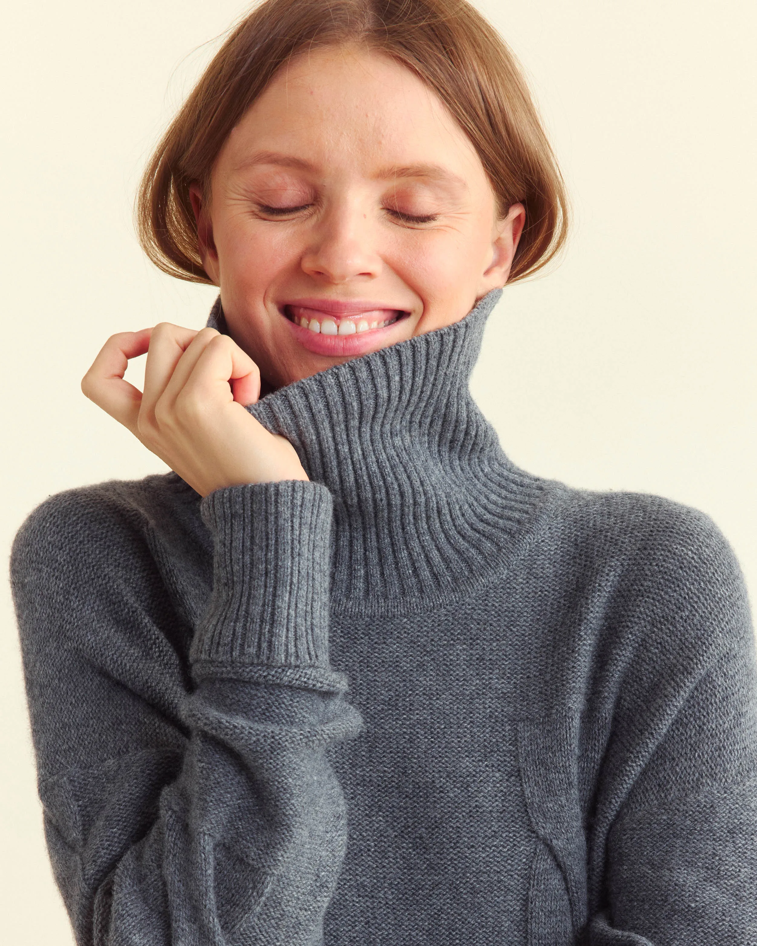 Fading Cable Sweater Dress
