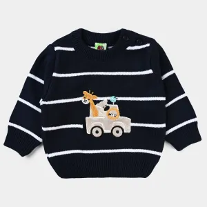 Infant Boys Cotton Full Sleeves Sweater -STRIPE