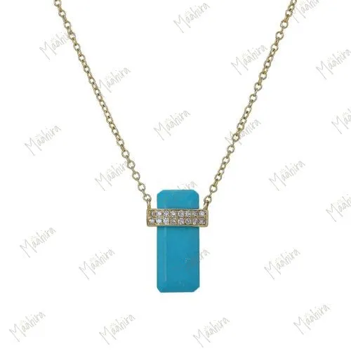 Labradorite Bar Necklace