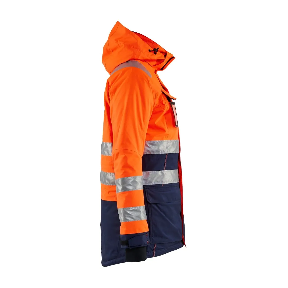Ladies&#x20;High&#x20;Vis&#x20;Winter&#x20;Parka&#x20;4472&#x20;High&#x20;Vis&#x20;Geel&#x2F;Marineblauw&#x20;-&#x20;Bl&#xE5;kl&#xE4;der