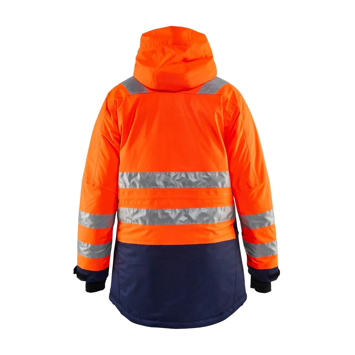 Ladies&#x20;High&#x20;Vis&#x20;Winter&#x20;Parka&#x20;4472&#x20;High&#x20;Vis&#x20;Geel&#x2F;Marineblauw&#x20;-&#x20;Bl&#xE5;kl&#xE4;der
