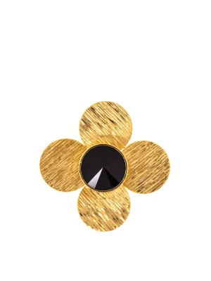 Molettee Big Flower Brass Pin
