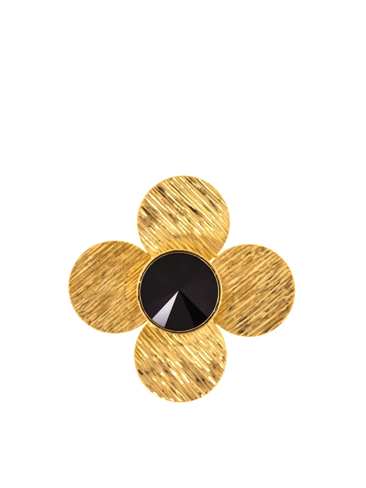 Molettee Big Flower Brass Pin