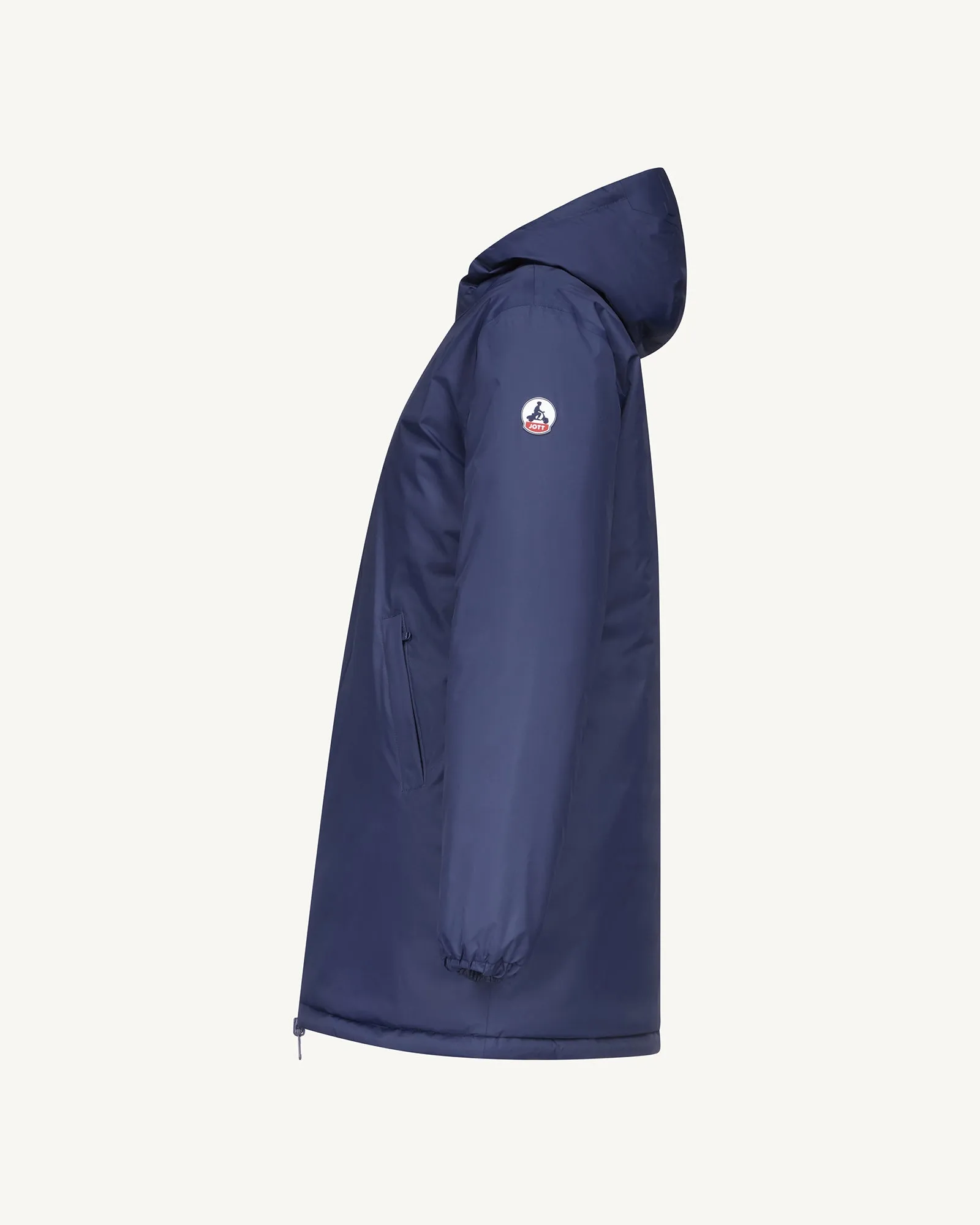 Navy Roma 2.0 long reversible puffer jacket