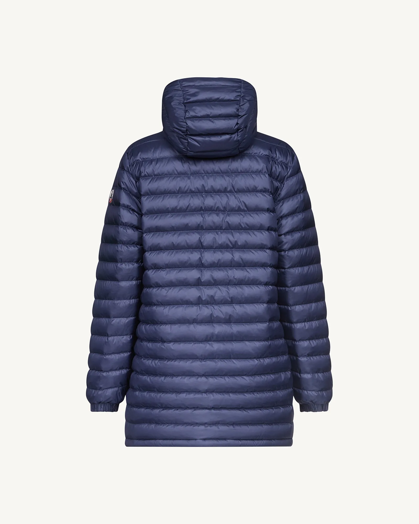 Navy Roma 2.0 long reversible puffer jacket