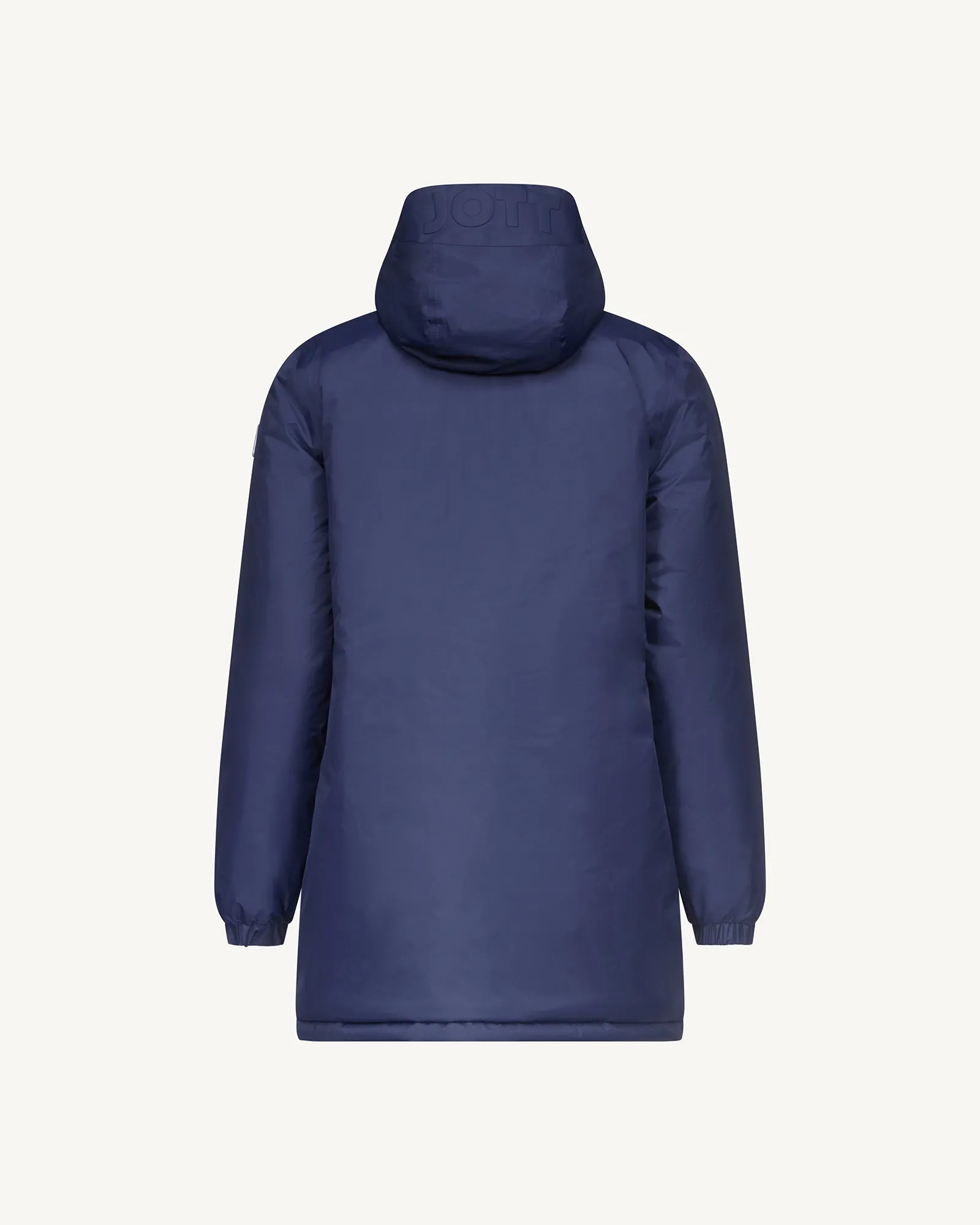 Navy Roma 2.0 long reversible puffer jacket