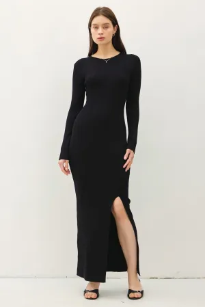 NYLAND Mira LS Maxi Sweater Dress w/ Slit