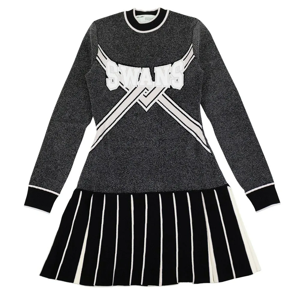 Off-White Women's 'Swans' Knit Dress Black