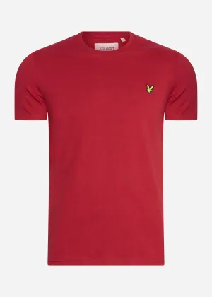 Plain t-shirt - tunnel red