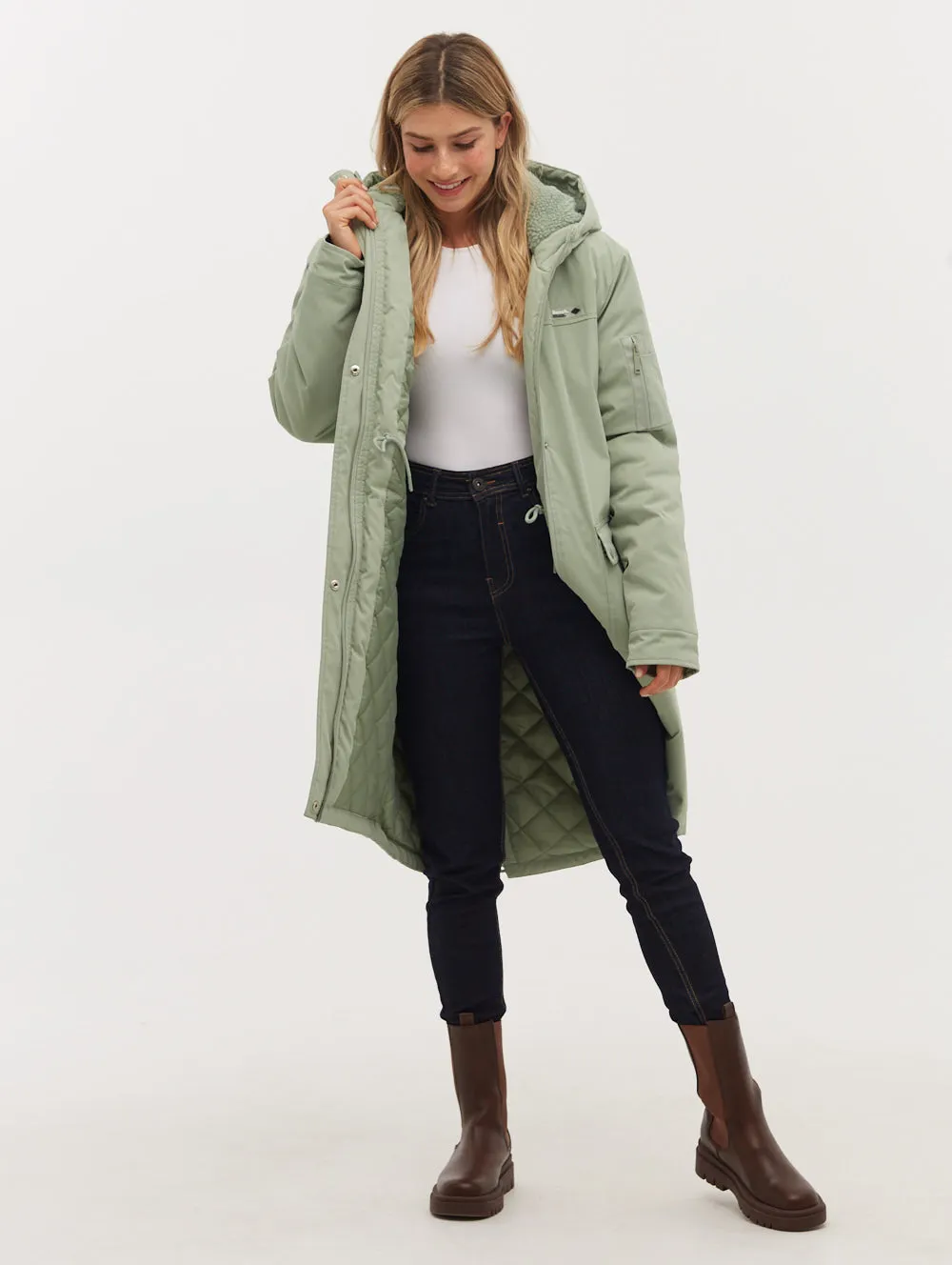 Rudie Hooded Long Parka