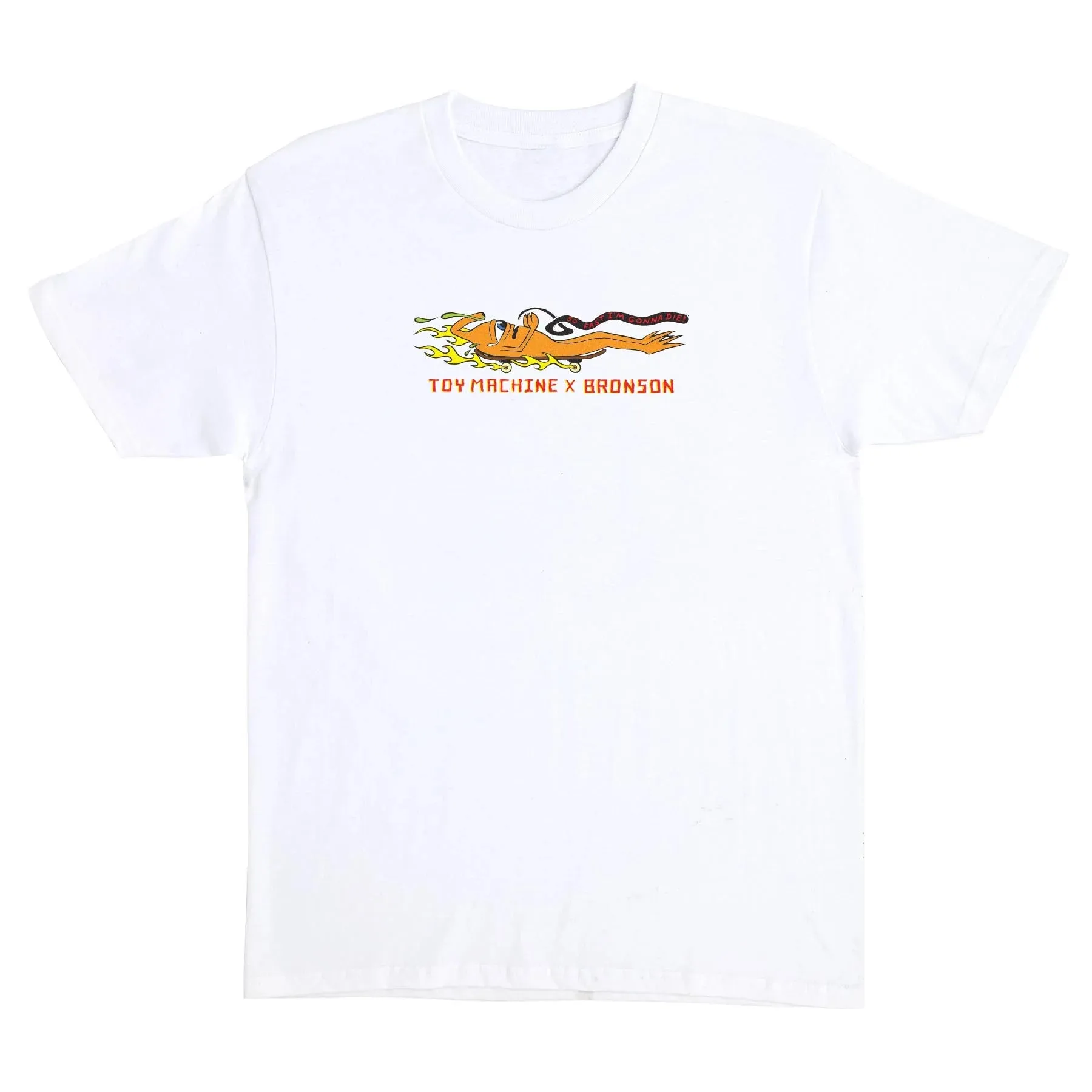 Santa Cruz Bronson x Toy Machine Graphic T-Shirt - White