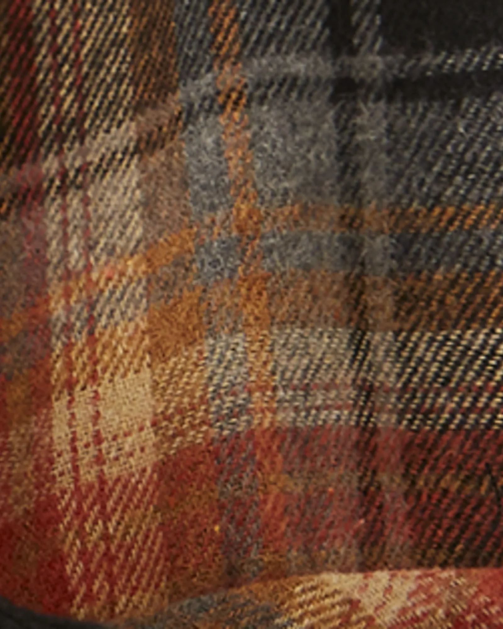 Sharon Plaid Shacket Pullover | Red / Black