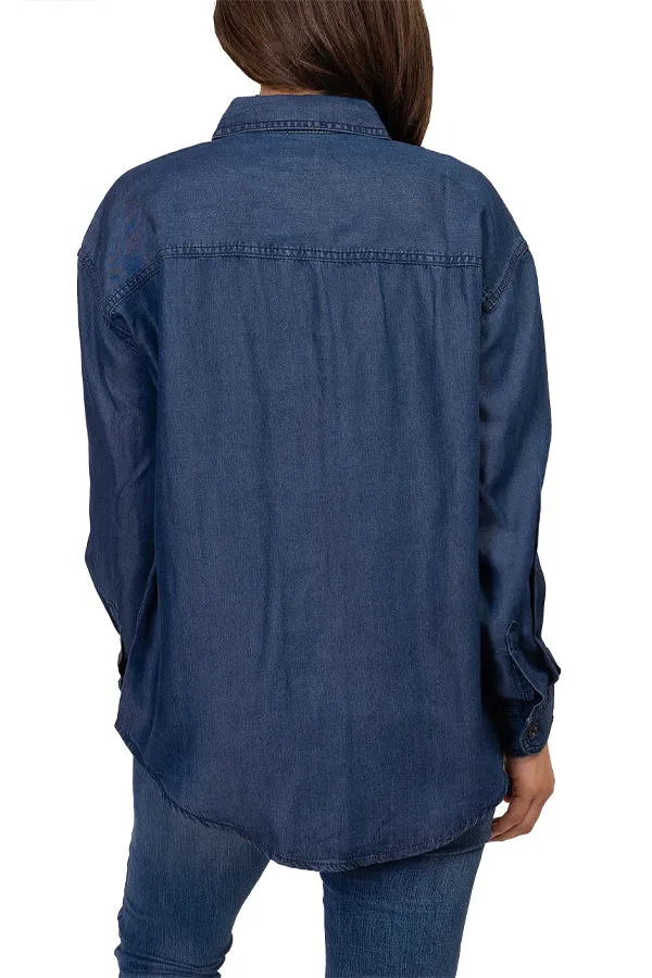Silver Loose Fit Shirt