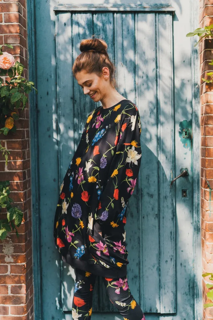 SNURK Bouquet Black Sweater Dress Ladies