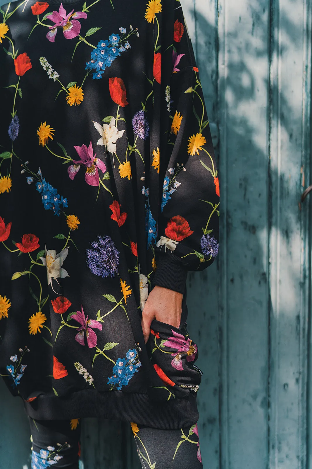SNURK Bouquet Black Sweater Dress Ladies