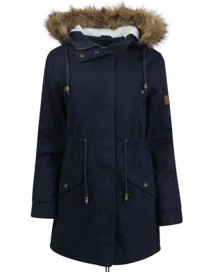 Tokyo Laundry Carolina navy parka jacket