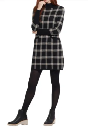Tribal Mock Neck Sweater Dress
