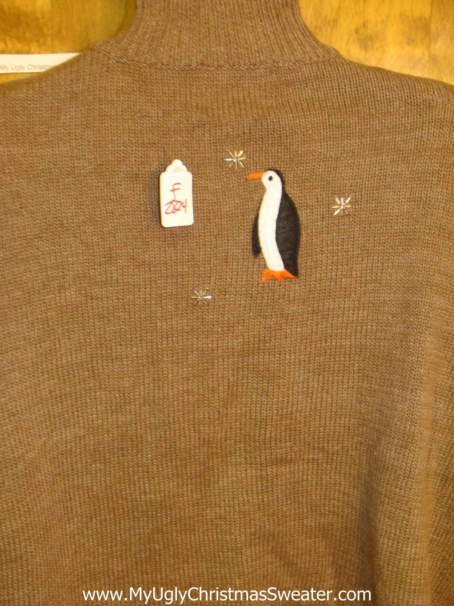 Ugly Festive Xmas Sweater Polar Bears and Penguins