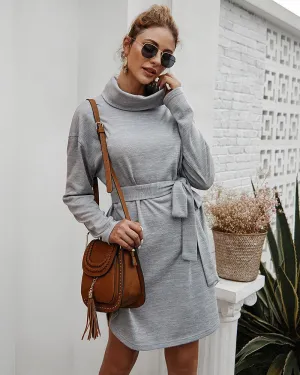 Women's Autumn Casual Long Sleeve Sweater Dress